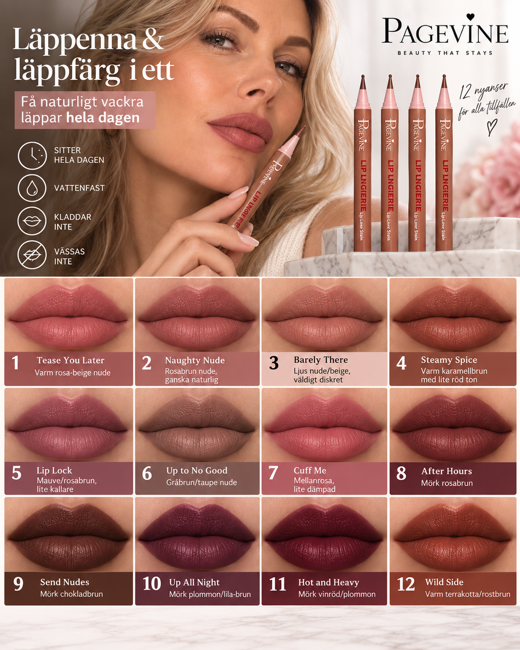 Mirevia Lip Liner Stain – Läppenna & läppfärg i ett